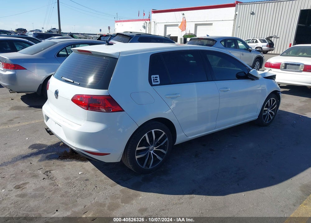 2015 VOLKSWAGEN GOLF TSI SE 4-DOOR VIN: 3VW217AU3FM043038