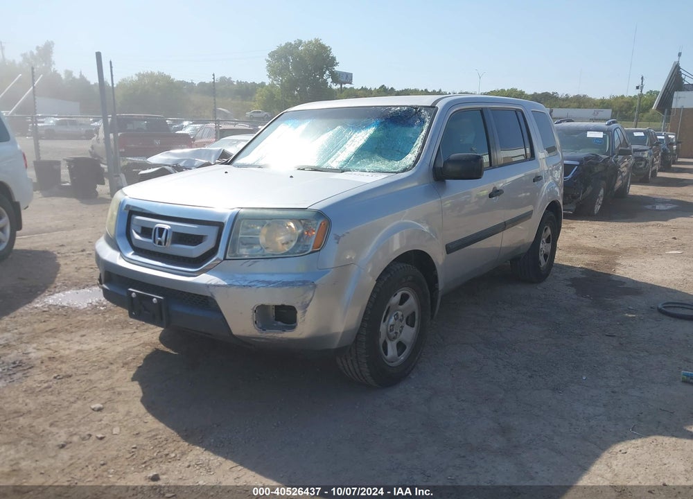 2010 HONDA PILOT LX VIN: 5FNYF3H22AB017698