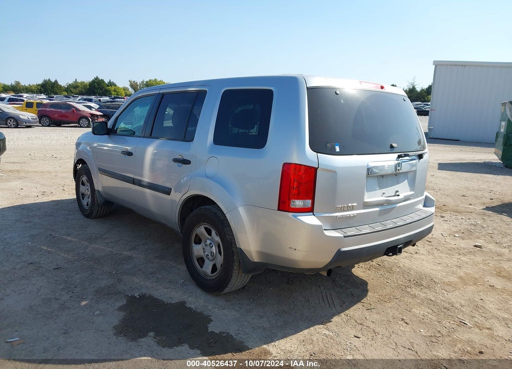 2010 HONDA PILOT LX VIN: 5FNYF3H22AB017698