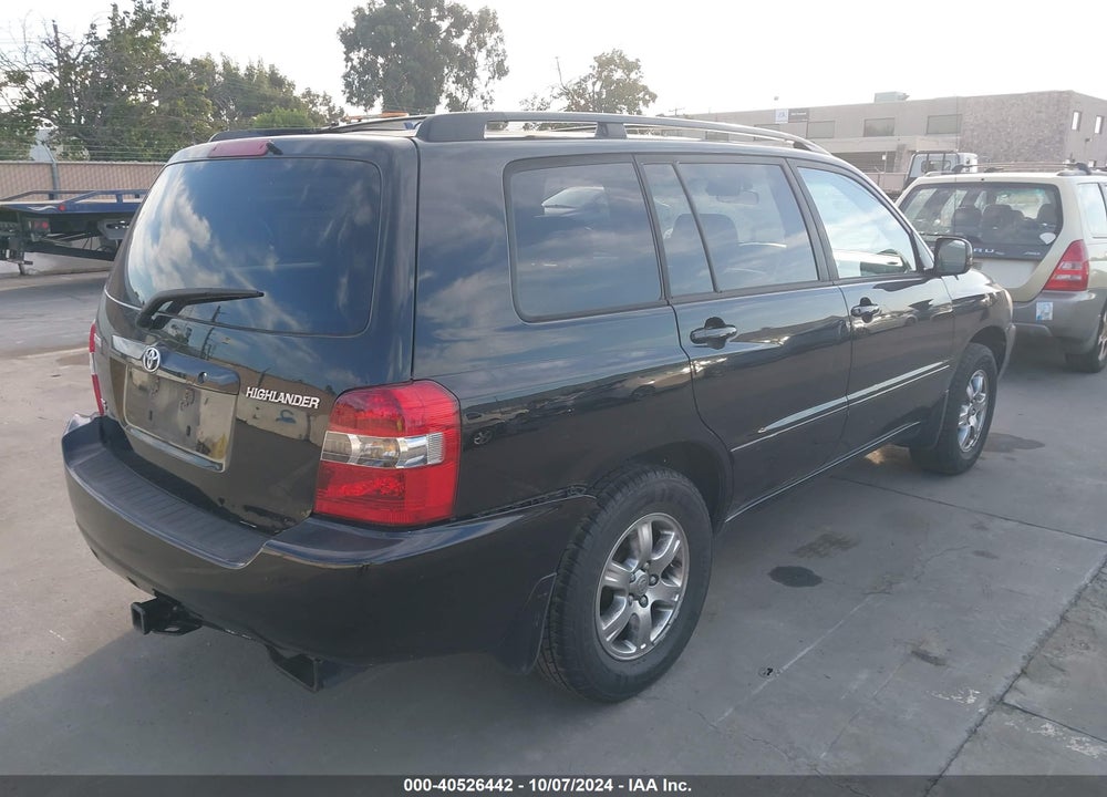2005 TOYOTA HIGHLANDER V6 VIN: JTEDP21AX50074805