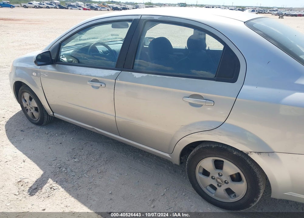 2007 CHEVROLET AVEO LS VIN: KL1TD56697B077109