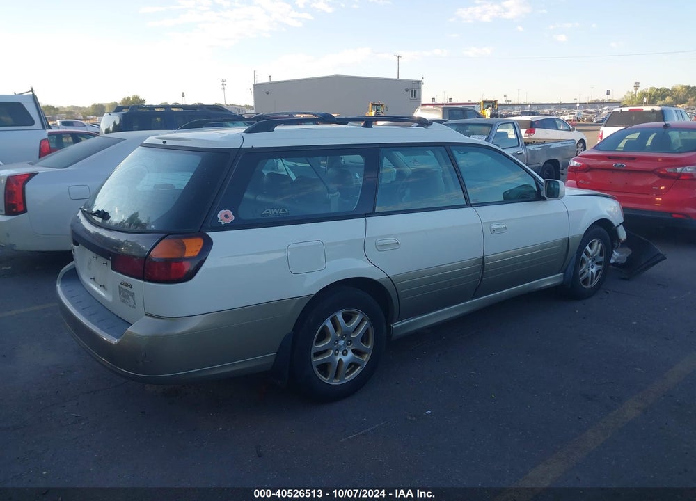 2000 SUBARU OUTBACK LIMITED VIN: 4S3BH6863Y7662364