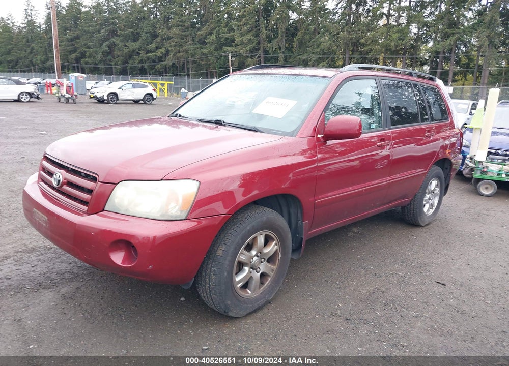 2005 TOYOTA HIGHLANDER V6 VIN: JTEEP21A550112073