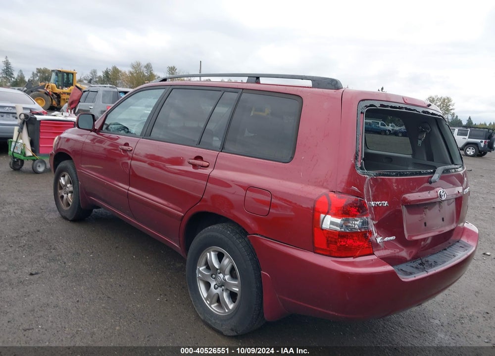 2005 TOYOTA HIGHLANDER V6 VIN: JTEEP21A550112073