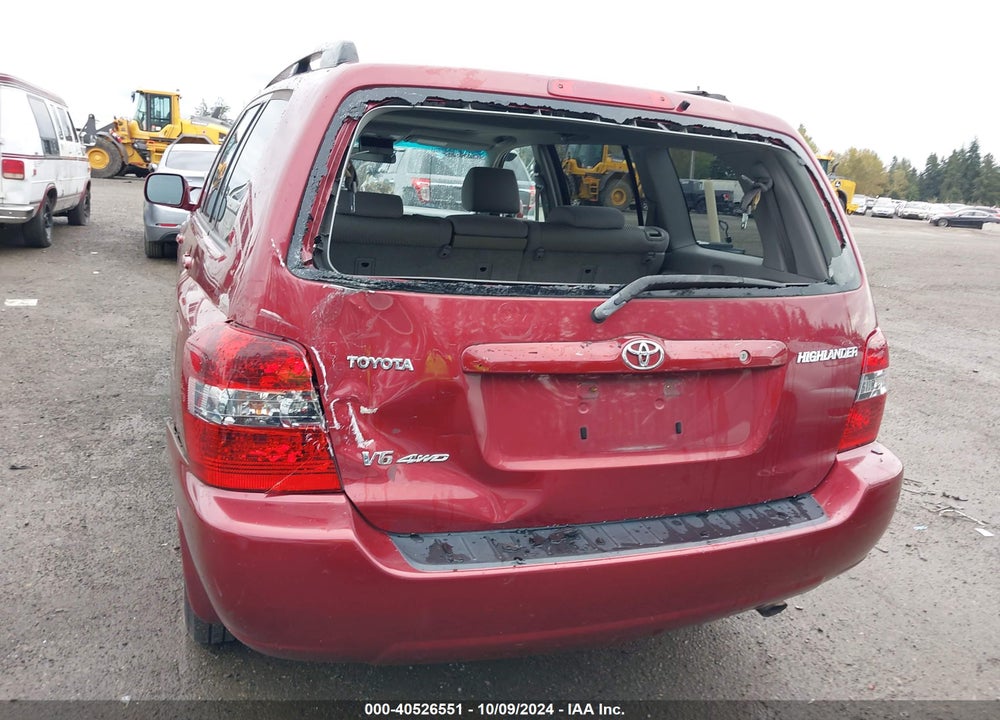 2005 TOYOTA HIGHLANDER V6 VIN: JTEEP21A550112073