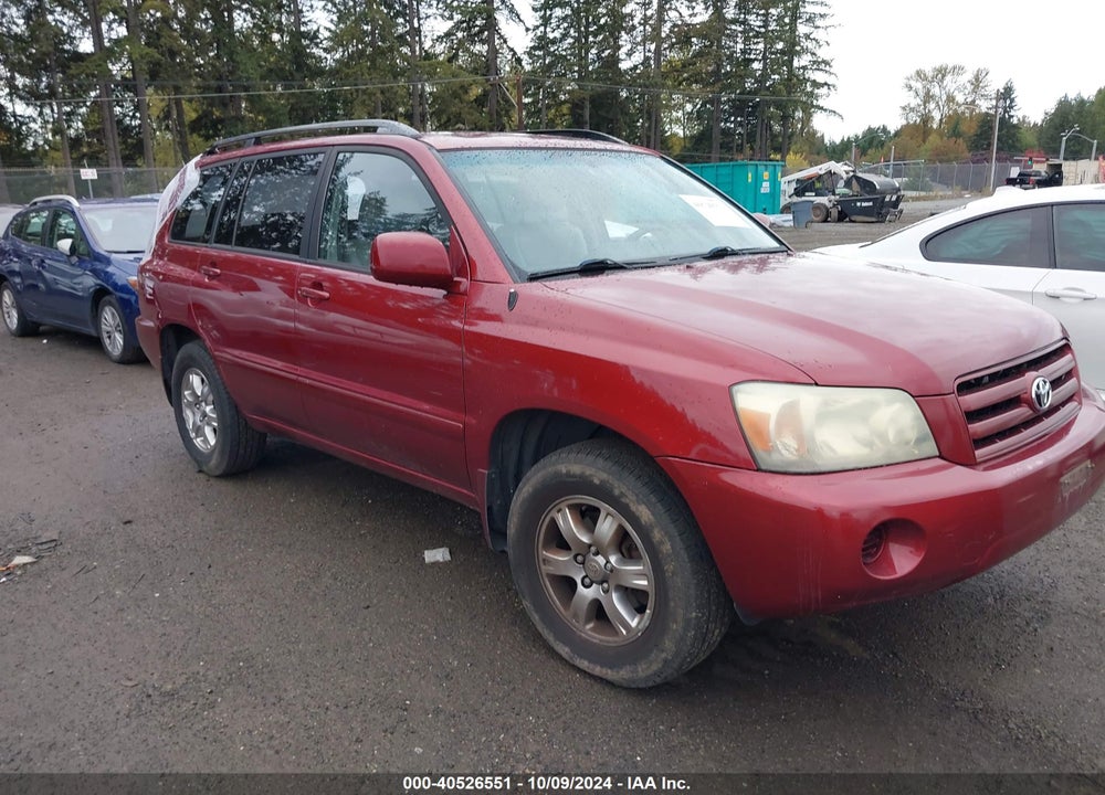 2005 TOYOTA HIGHLANDER V6 VIN: JTEEP21A550112073