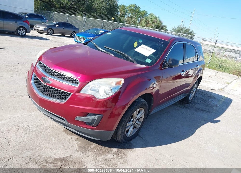 2010 CHEVROLET EQUINOX LS VIN: 2CNALBEW0A6316118