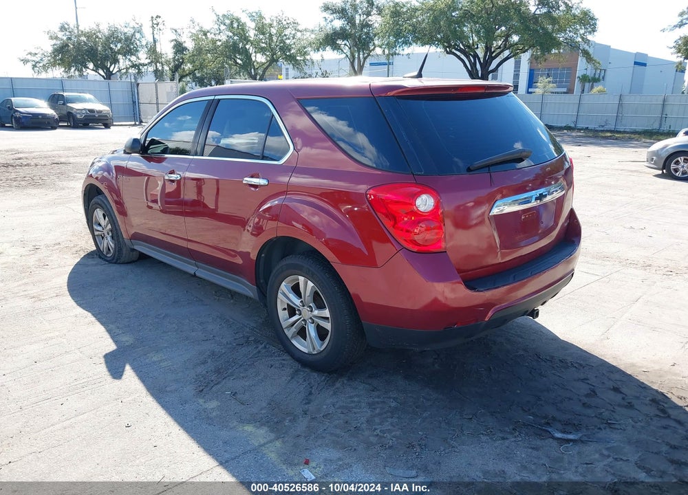 2010 CHEVROLET EQUINOX LS VIN: 2CNALBEW0A6316118