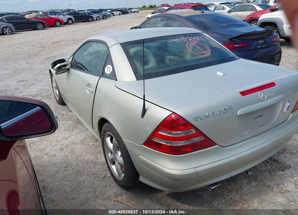 2003 MERCEDES-BENZ SLK 320 VIN: WDBKK65F33F276417