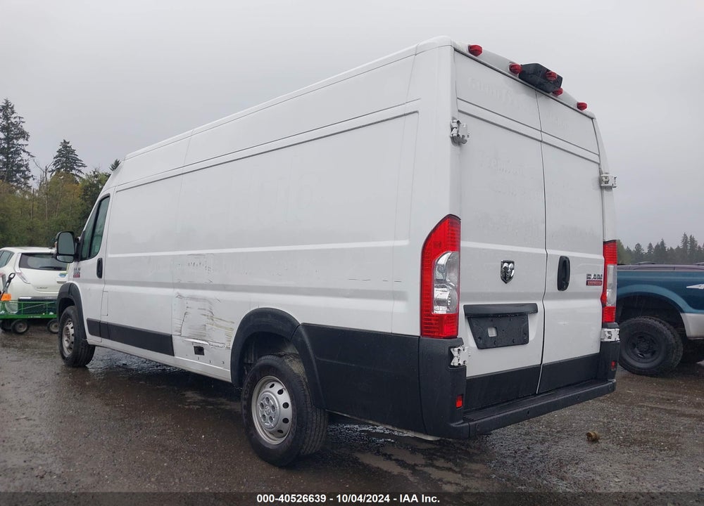 2020 RAM PROMASTER 3500 CARGO VAN HIGH ROOF 159 WB EXT VIN: 3C6URVJG0LE111022