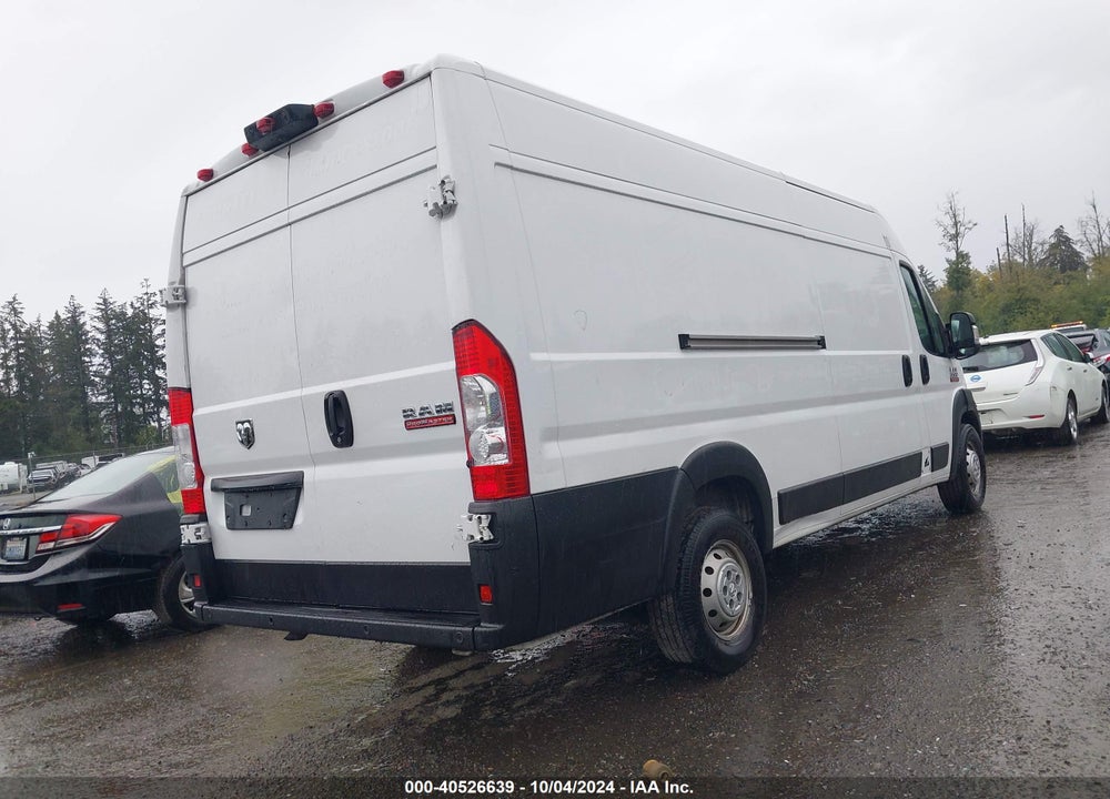 2020 RAM PROMASTER 3500 CARGO VAN HIGH ROOF 159 WB EXT VIN: 3C6URVJG0LE111022
