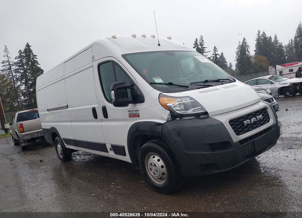 2020 RAM PROMASTER 3500 CARGO VAN HIGH ROOF 159 WB EXT VIN: 3C6URVJG0LE111022