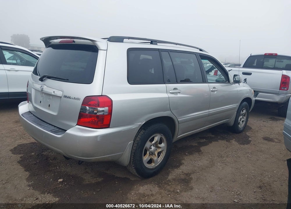 2007 TOYOTA HIGHLANDER VIN: JTEDD21A070166811