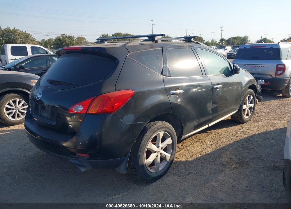2009 NISSAN MURANO S VIN: JN8AZ18U79W009073