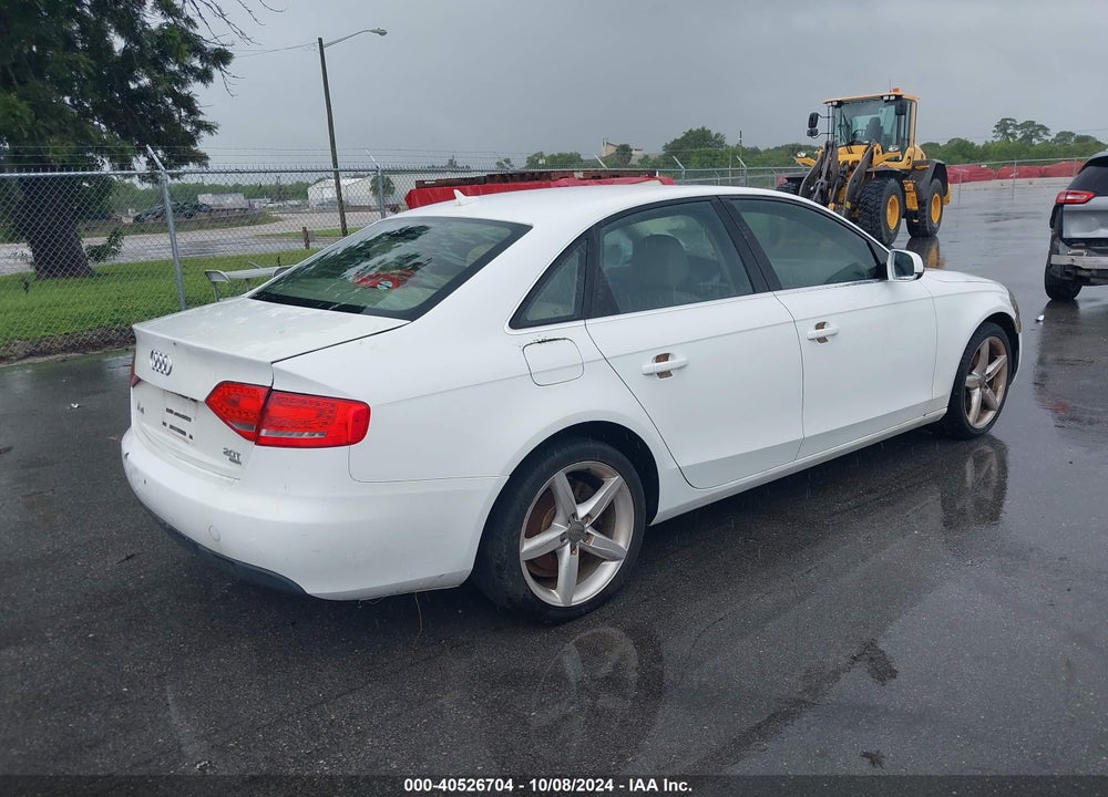 2011 AUDI A4 2.0T PREMIUM VIN: WAUFFAFL1BN029705