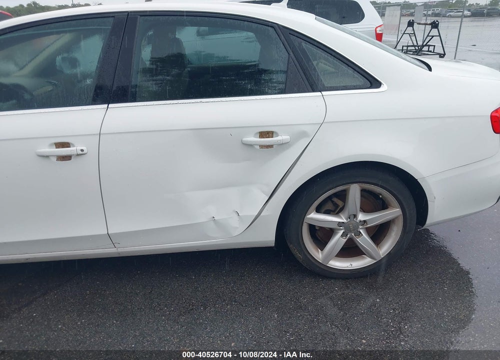 2011 AUDI A4 2.0T PREMIUM VIN: WAUFFAFL1BN029705
