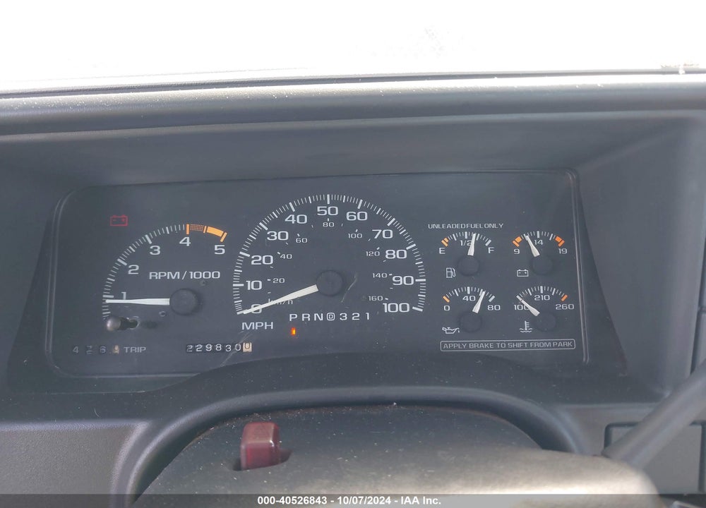 1995 CHEVROLET GMT-400 C1500 VIN: 1GCEC14Z5SZ106213
