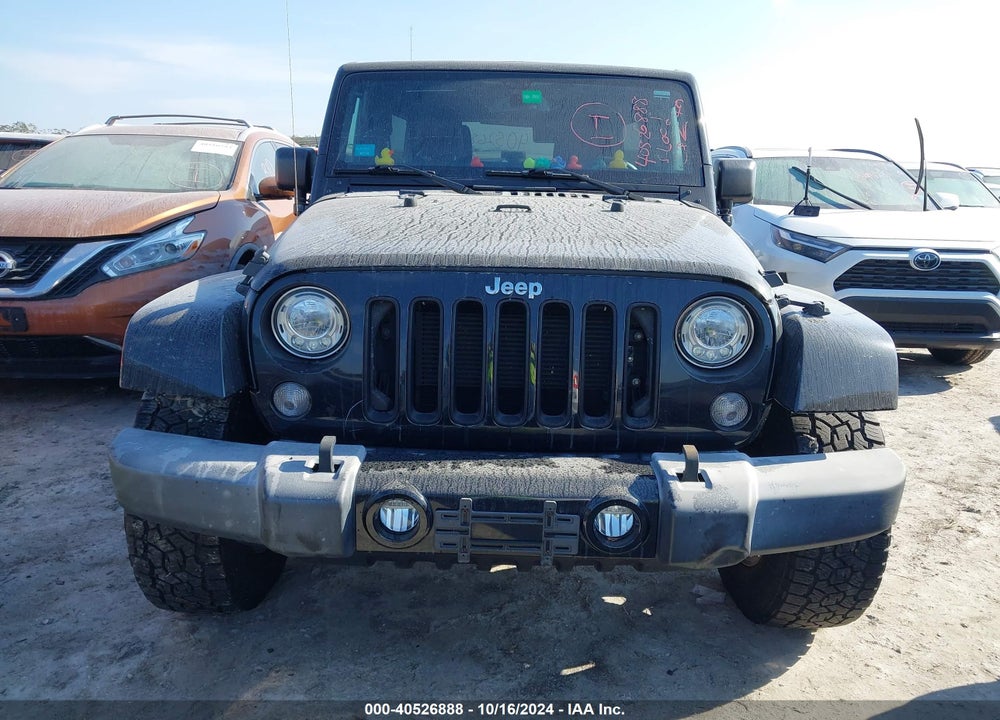 2017 ANGLER JEEP WR UNLIMITED SAHARA 4X4 VIN: 1C4BJWEG4HL531601