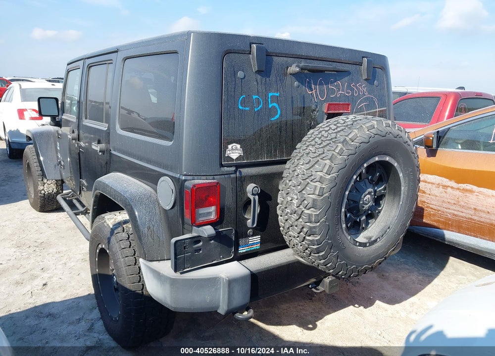 2017 ANGLER JEEP WR UNLIMITED SAHARA 4X4 VIN: 1C4BJWEG4HL531601