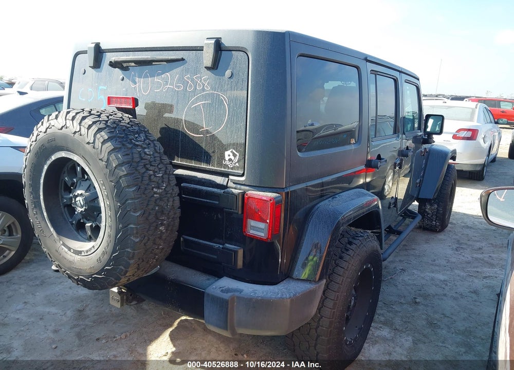 2017 ANGLER JEEP WR UNLIMITED SAHARA 4X4 VIN: 1C4BJWEG4HL531601