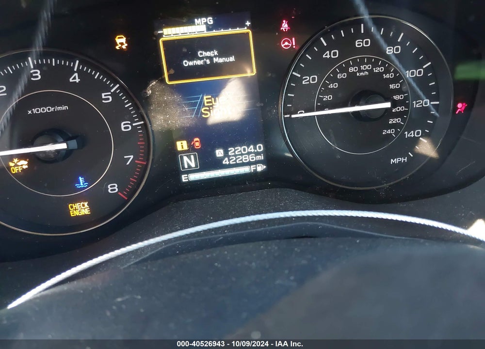 2019 SUBARU IMPREZA 2.0I PREMIUM VIN: 4S3GTAD66K3757948