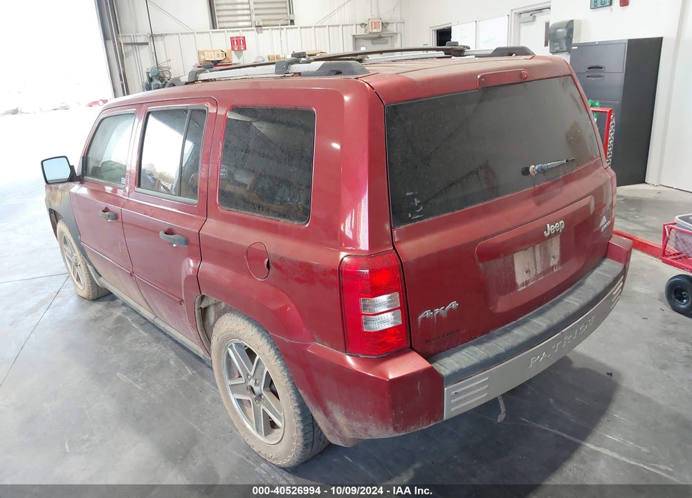 2007 JEEP PATRIOT LIMITED VIN: 1J8FF48W97D322415