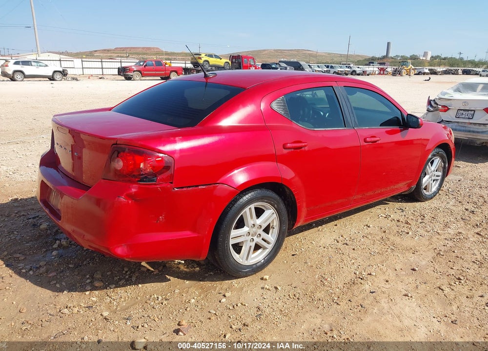 2011 DODGE AVENGER MAINSTREET VIN: 1B3BD1FBXBN508835