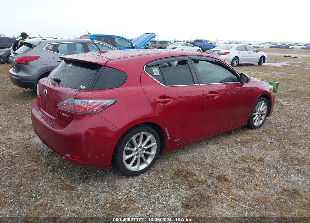 2012 LEXUS CT 200H PREMIUM VIN: JTHKD5BH0C2088956