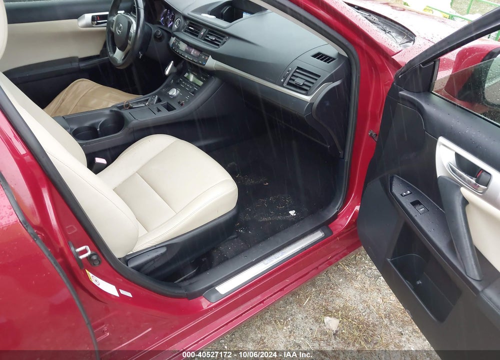 2012 LEXUS CT 200H PREMIUM VIN: JTHKD5BH0C2088956