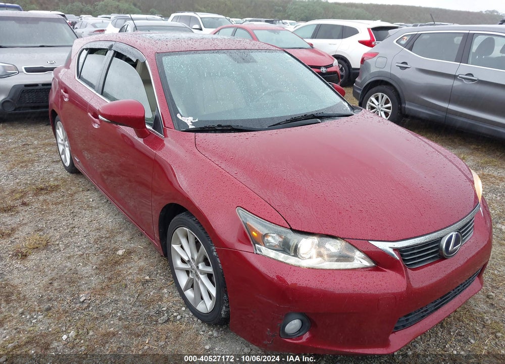 2012 LEXUS CT 200H PREMIUM VIN: JTHKD5BH0C2088956