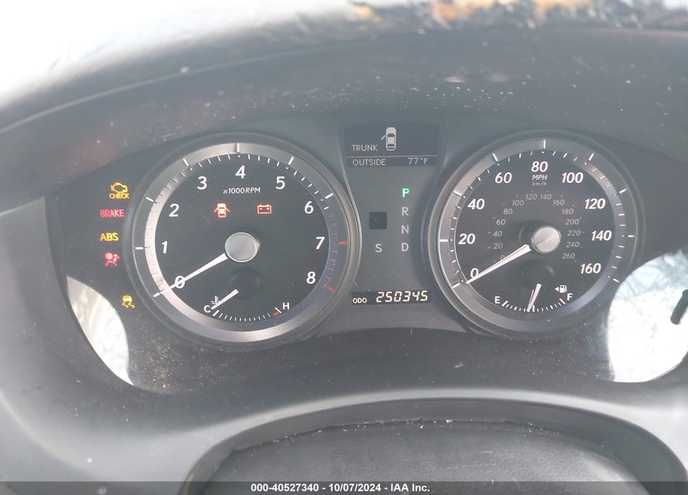 2007 LEXUS ES 350 VIN: JTHBJ46G072104065