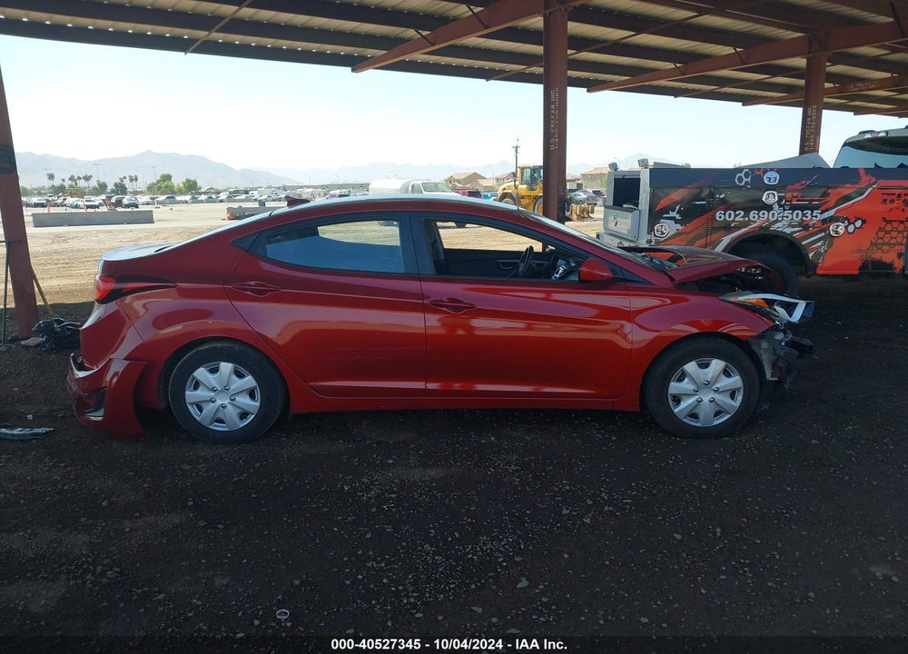 2016 HYUNDAI ELANTRA SE VIN: KMHDH4AE2GU620763