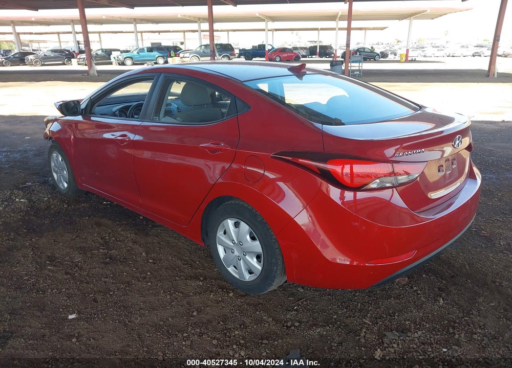 2016 HYUNDAI ELANTRA SE VIN: KMHDH4AE2GU620763