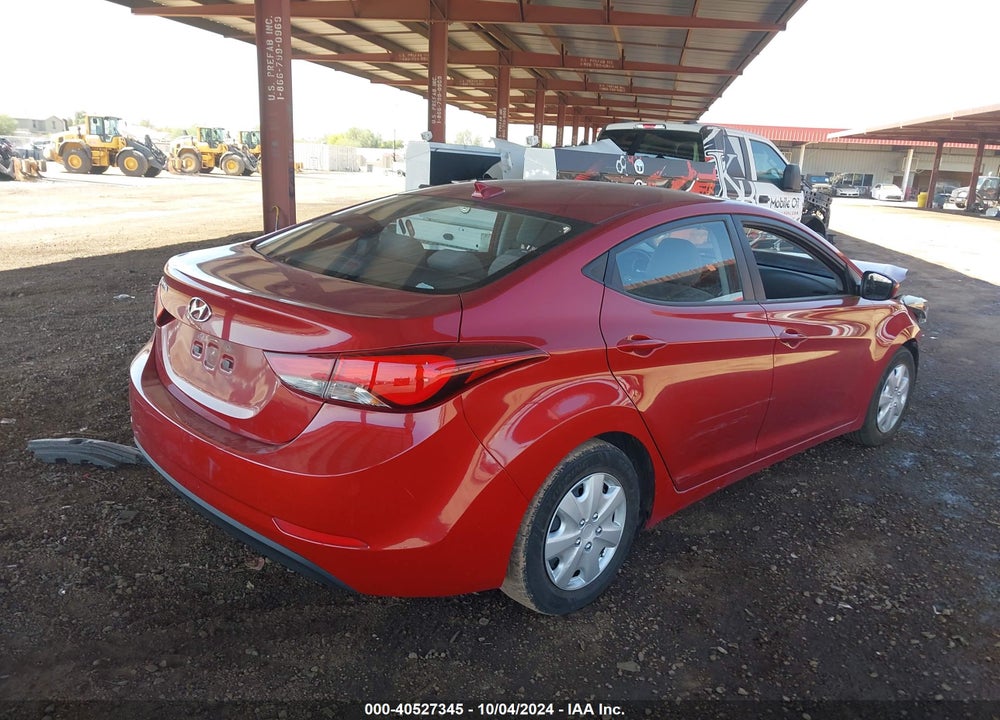 2016 HYUNDAI ELANTRA SE VIN: KMHDH4AE2GU620763