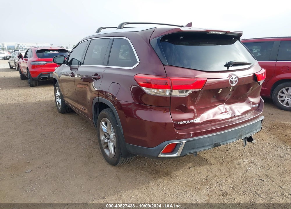 2019 TOYOTA HIGHLANDER LIMITED VIN: 5TDYZRFH7KS329837