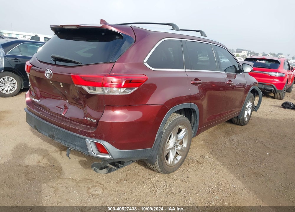 2019 TOYOTA HIGHLANDER LIMITED VIN: 5TDYZRFH7KS329837