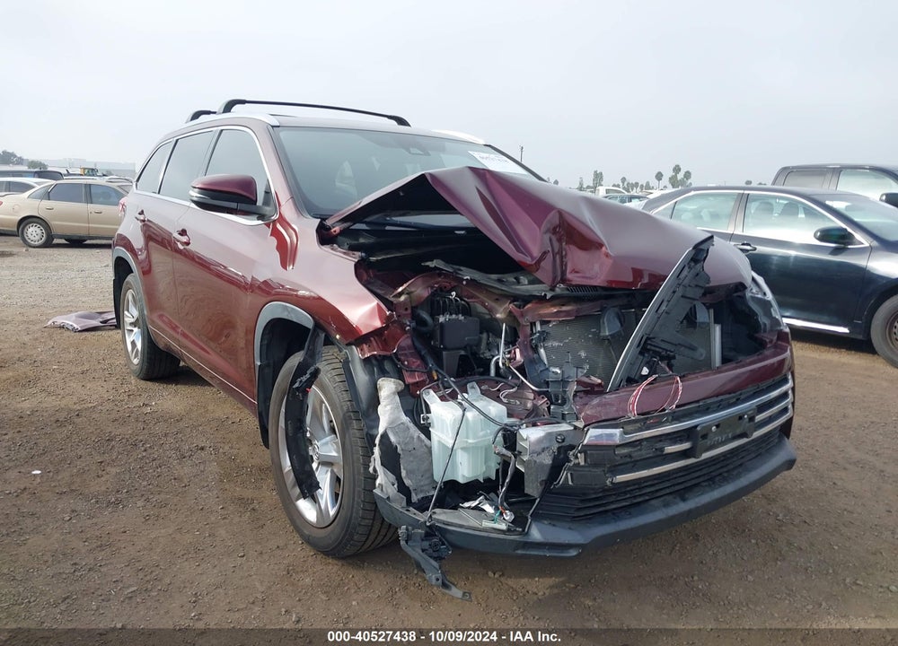 2019 TOYOTA HIGHLANDER LIMITED VIN: 5TDYZRFH7KS329837