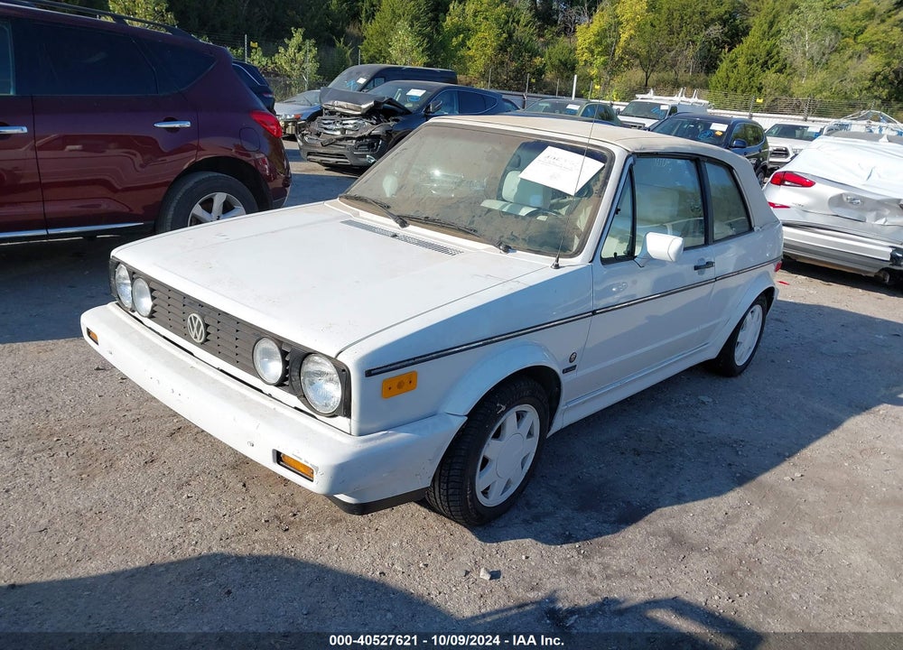1989 VOLKSWAGEN CABRIOLET VIN: WVWCA0158KK007614