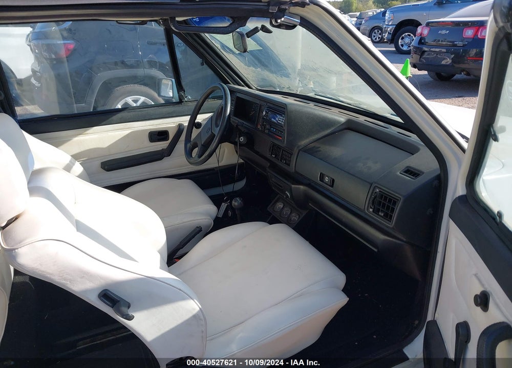 1989 VOLKSWAGEN CABRIOLET VIN: WVWCA0158KK007614