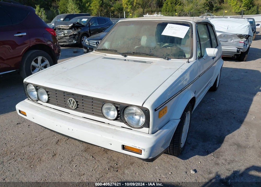 1989 VOLKSWAGEN CABRIOLET VIN: WVWCA0158KK007614
