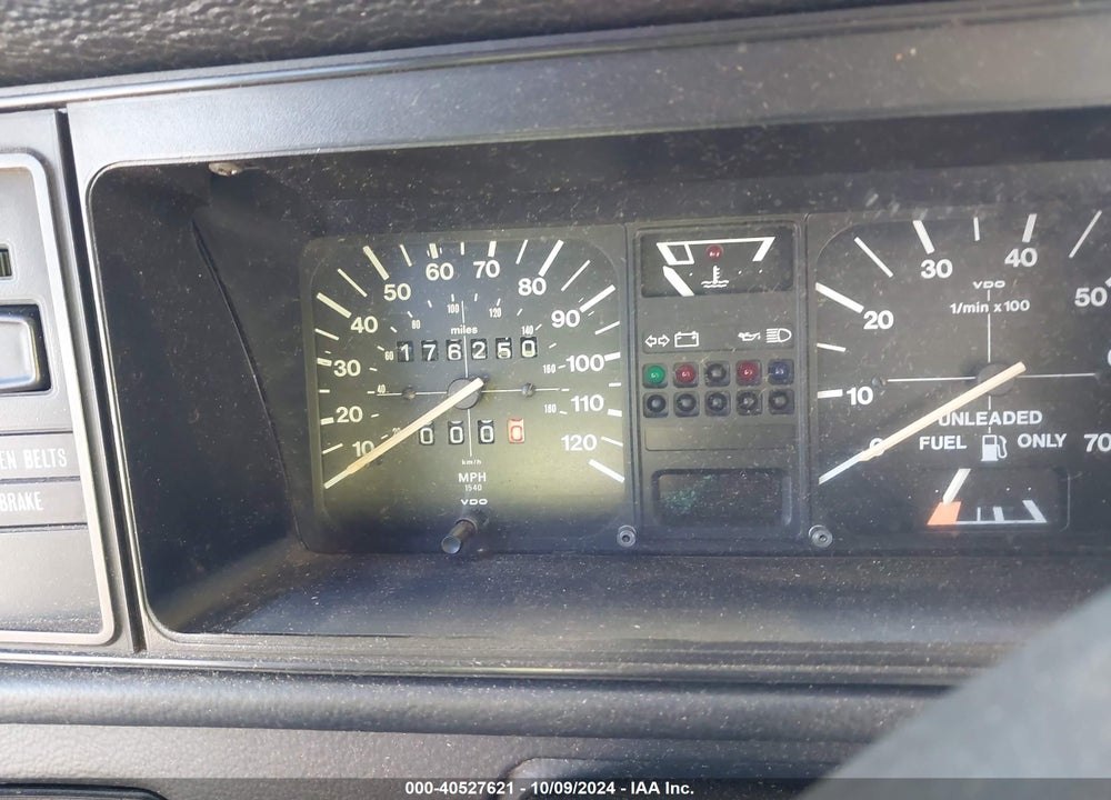 1989 VOLKSWAGEN CABRIOLET VIN: WVWCA0158KK007614