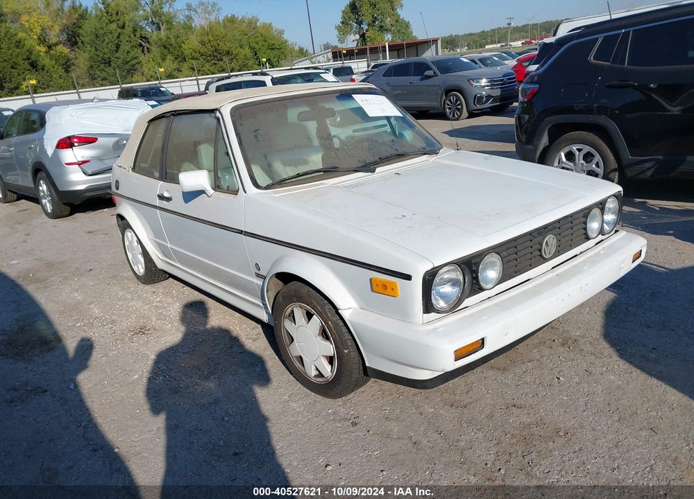 1989 VOLKSWAGEN CABRIOLET VIN: WVWCA0158KK007614