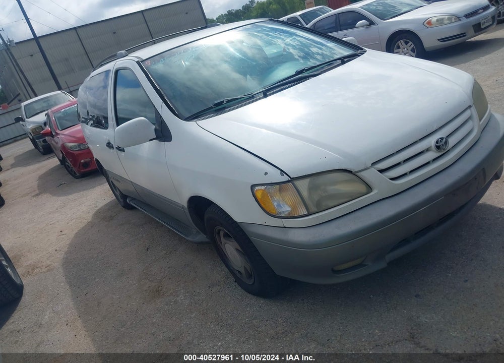 2001 TOYOTA SIENNA XLE VIN: 4T3ZF13C21U322895