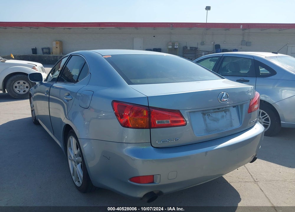 2006 LEXUS IS 350 VIN: JTHBE262362001217