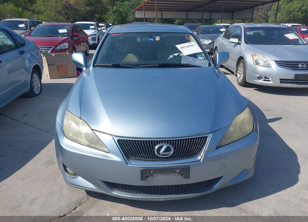 2006 LEXUS IS 350 VIN: JTHBE262362001217
