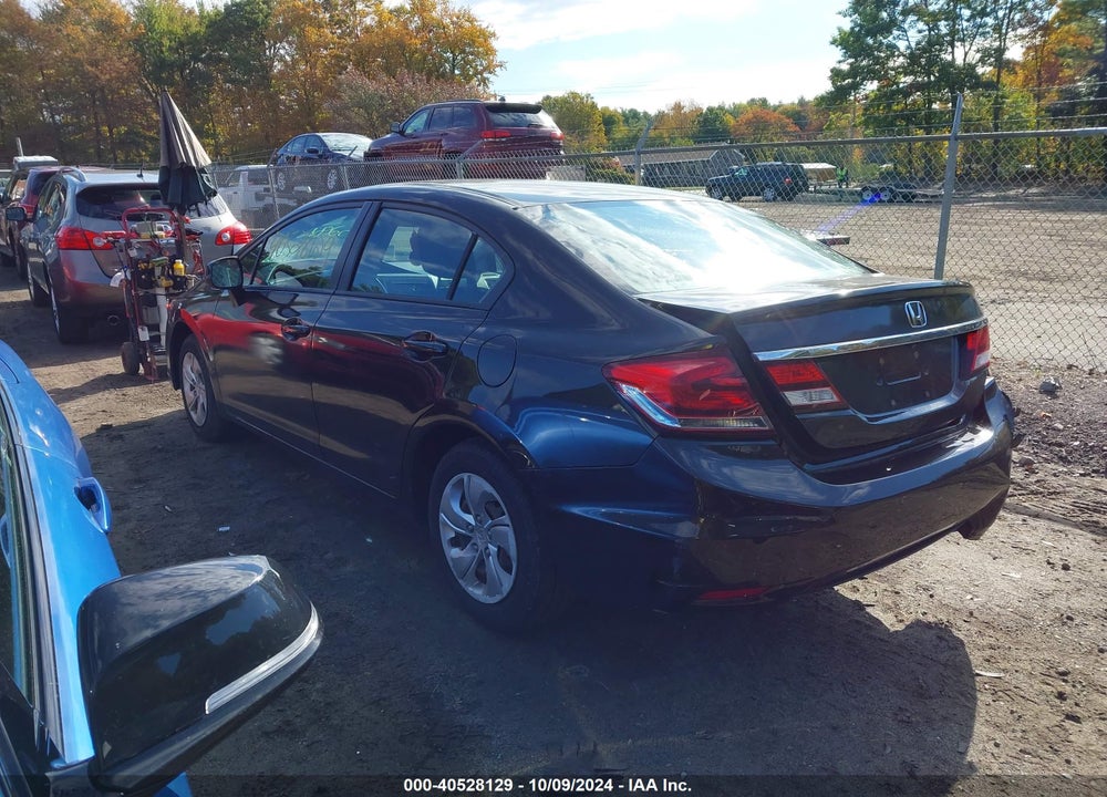 2013 HONDA CIVIC LX VIN: 2HGFB2F54DH582867