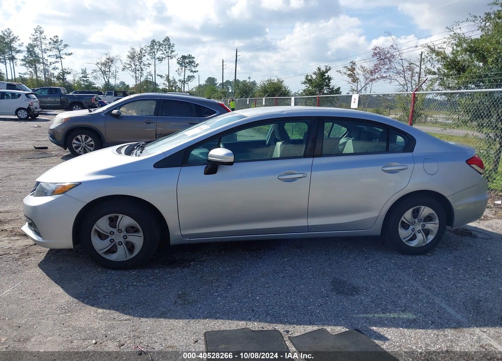 2014 HONDA CIVIC LX VIN: 19XFB2F51EE064873