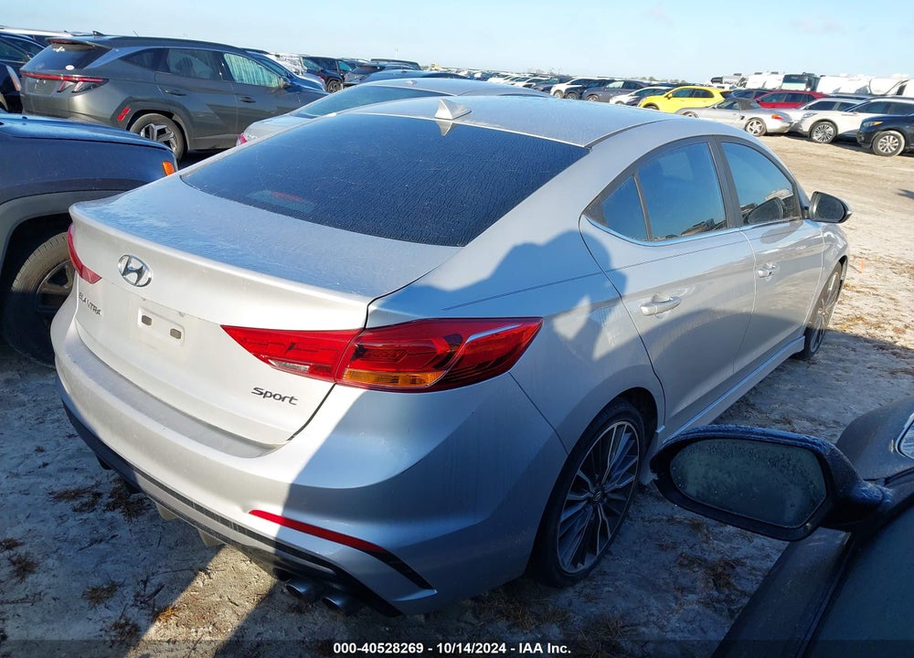 2018 HYUNDAI ELANTRA SPORT VIN: KMHD04LB7JU703428