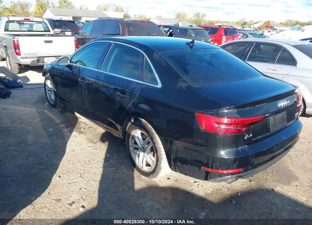 2017 AUDI A4 2.0T PREMIUM VIN: WAUANAF47HN040738