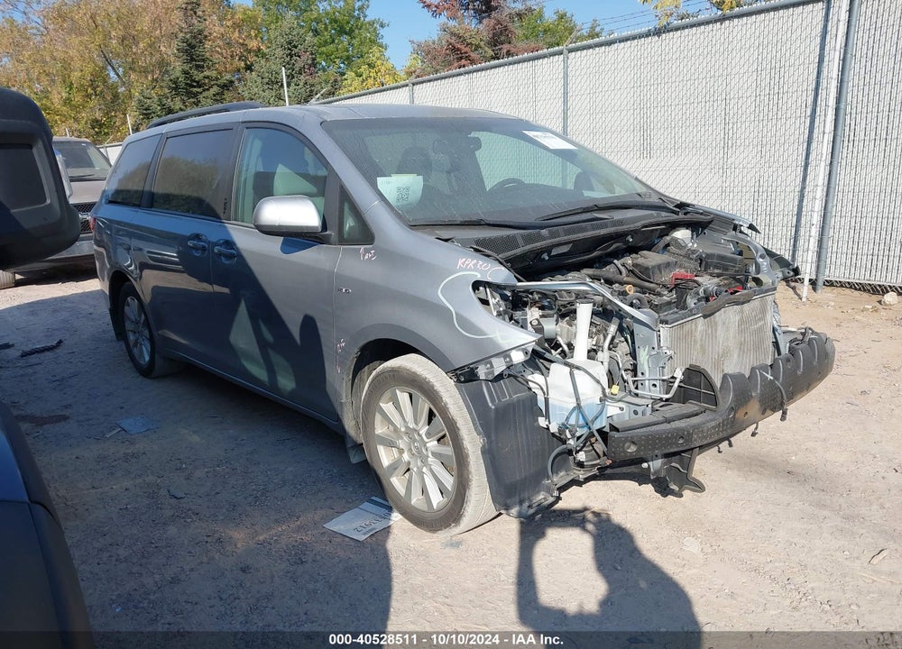 2017 TOYOTA SIENNA XLE 7 PASSENGER VIN: 5TDDZ3DC5HS166231